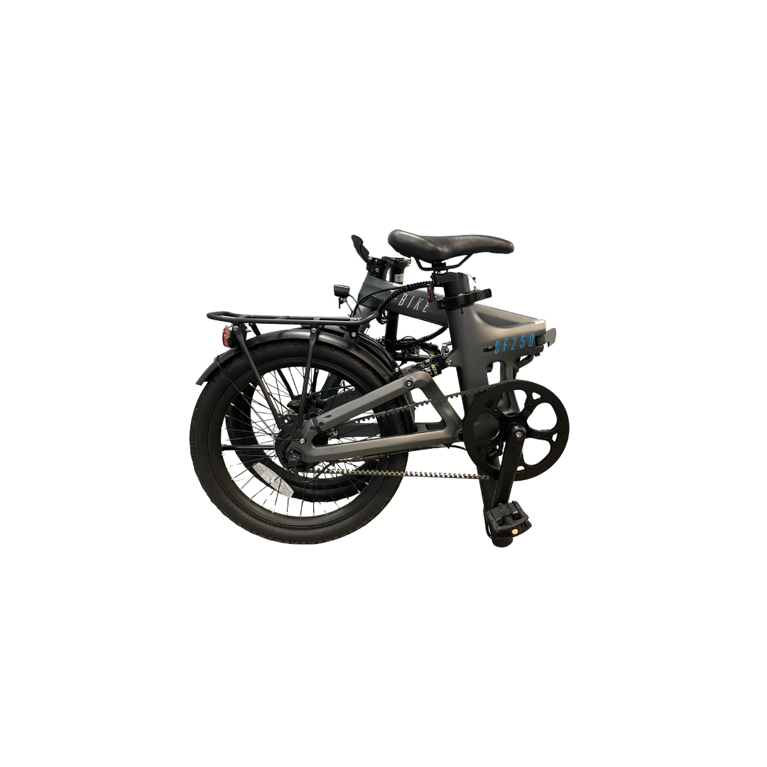 CF250 Carbon Fiber Opvouwbare Elektrische Fiets – Antraciet