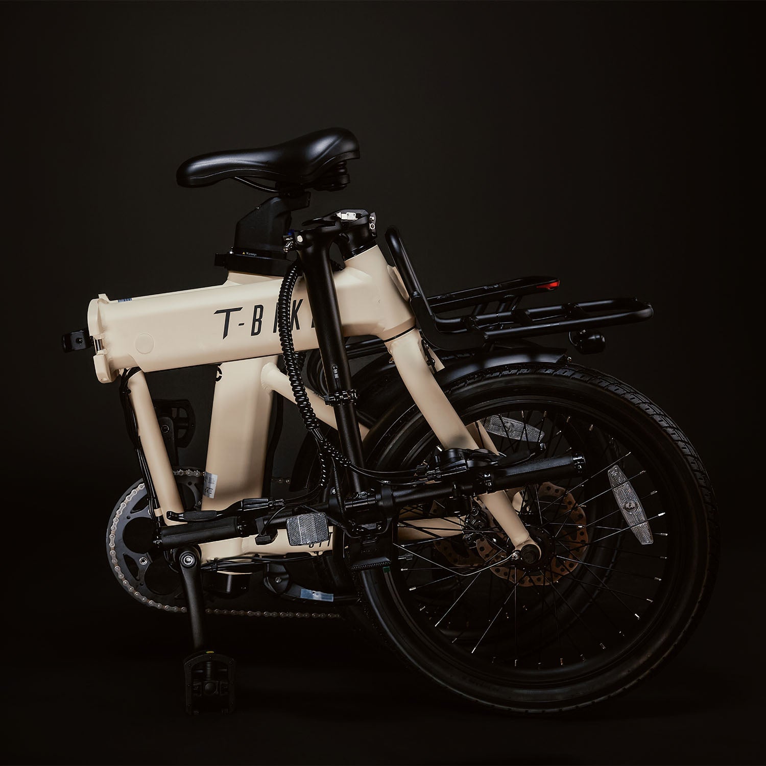 CITY250 Opvouwbare Elektrische Fiets – Crème