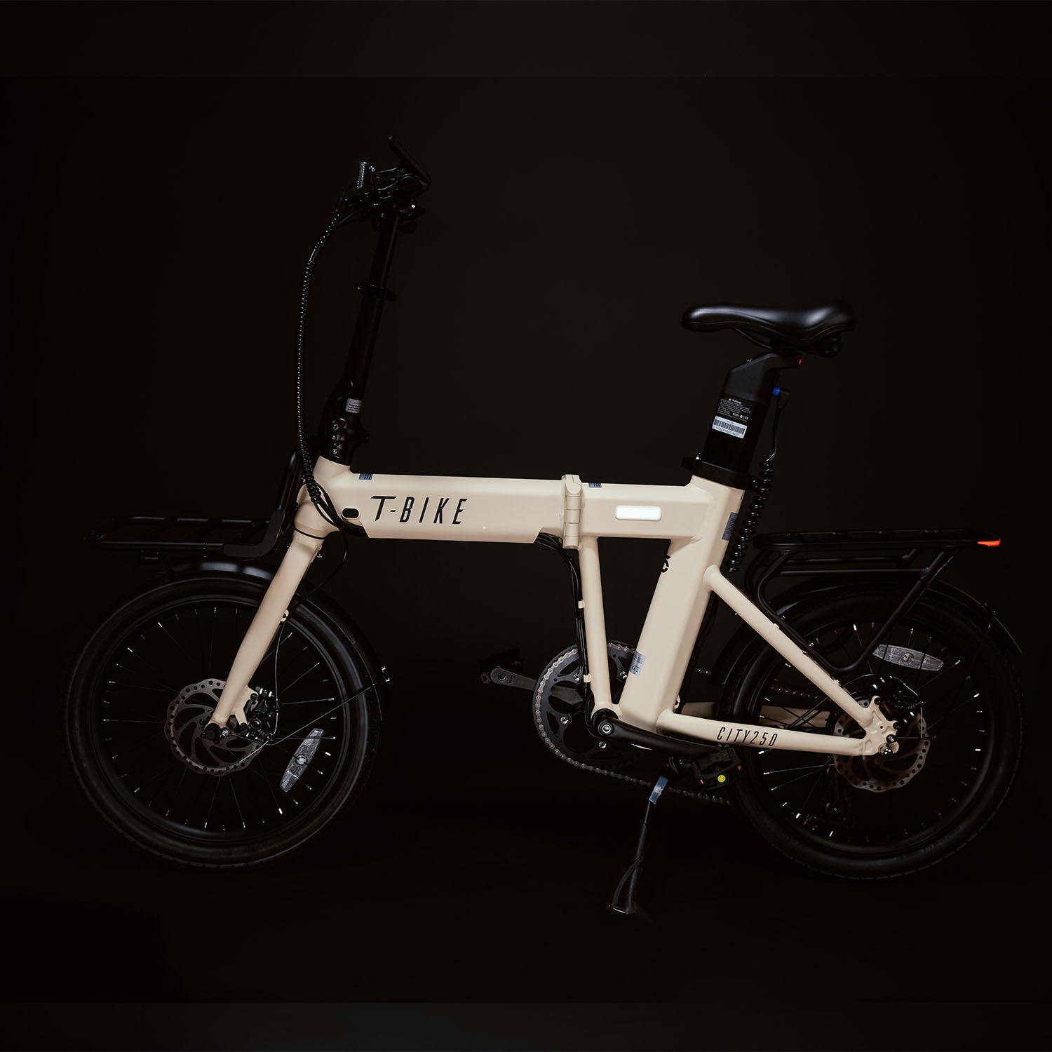 CITY250 – Folding Electric Bike - Cream
