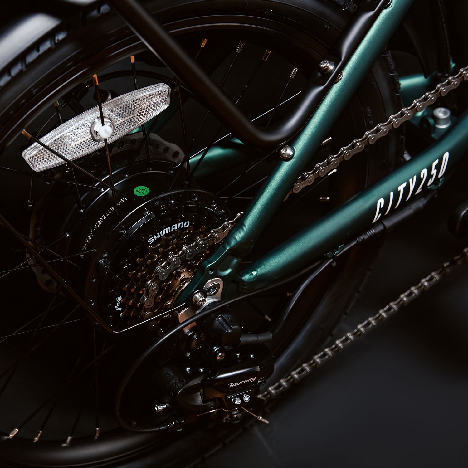 CITY250 – Folding Electric Bike - Green