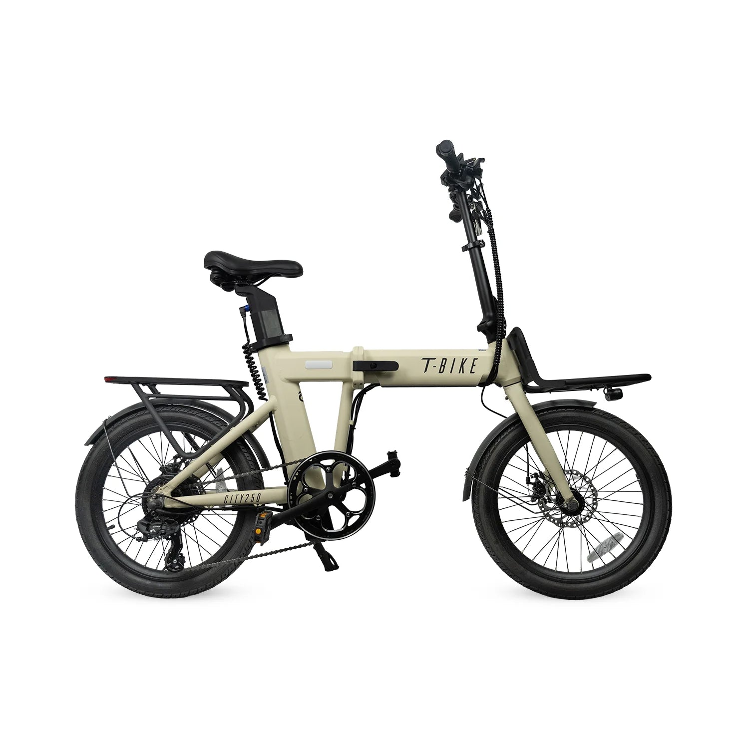CITY250 Opvouwbare Elektrische Fiets – Crème