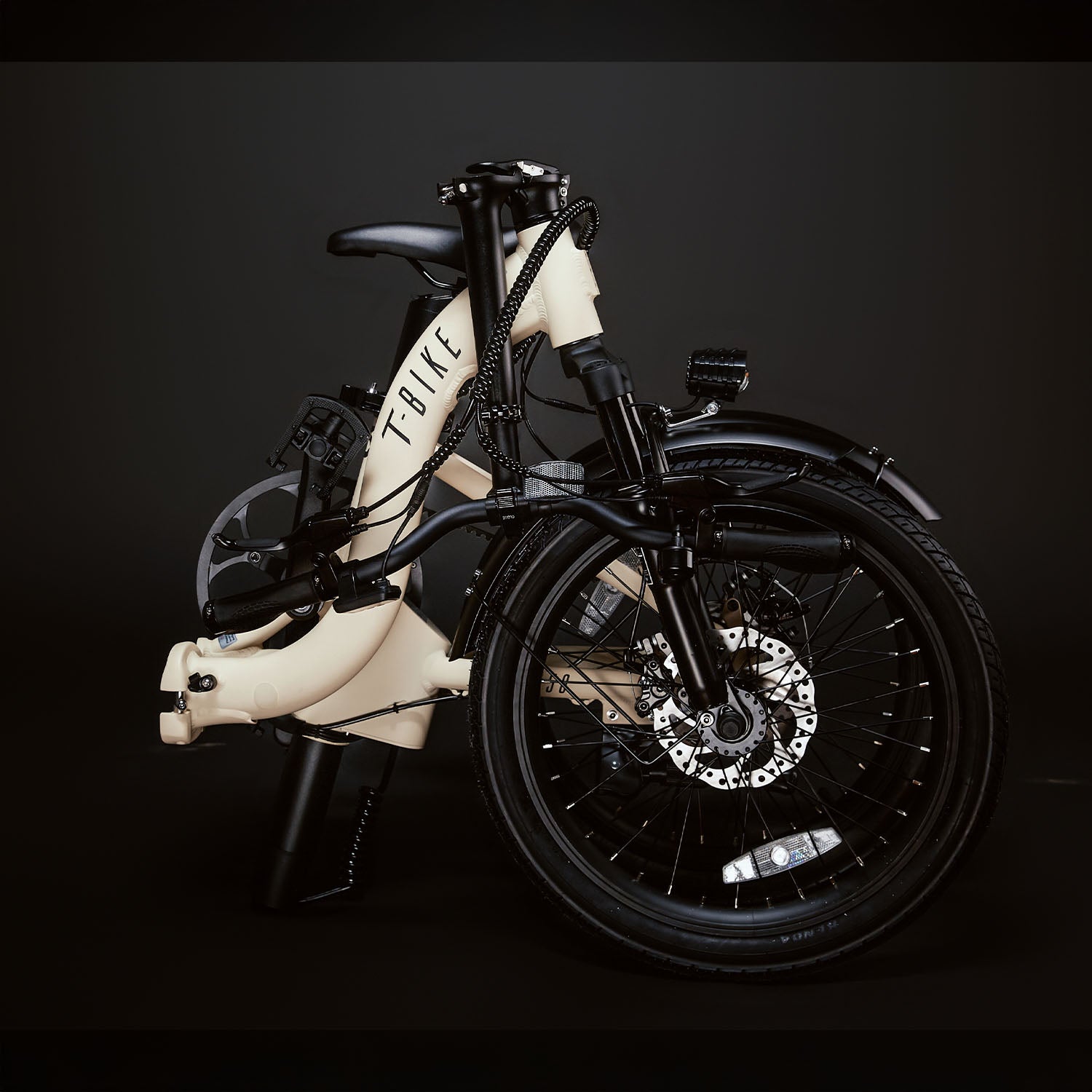 LR250 – Low-Rider Folding Electric Bike - Cream