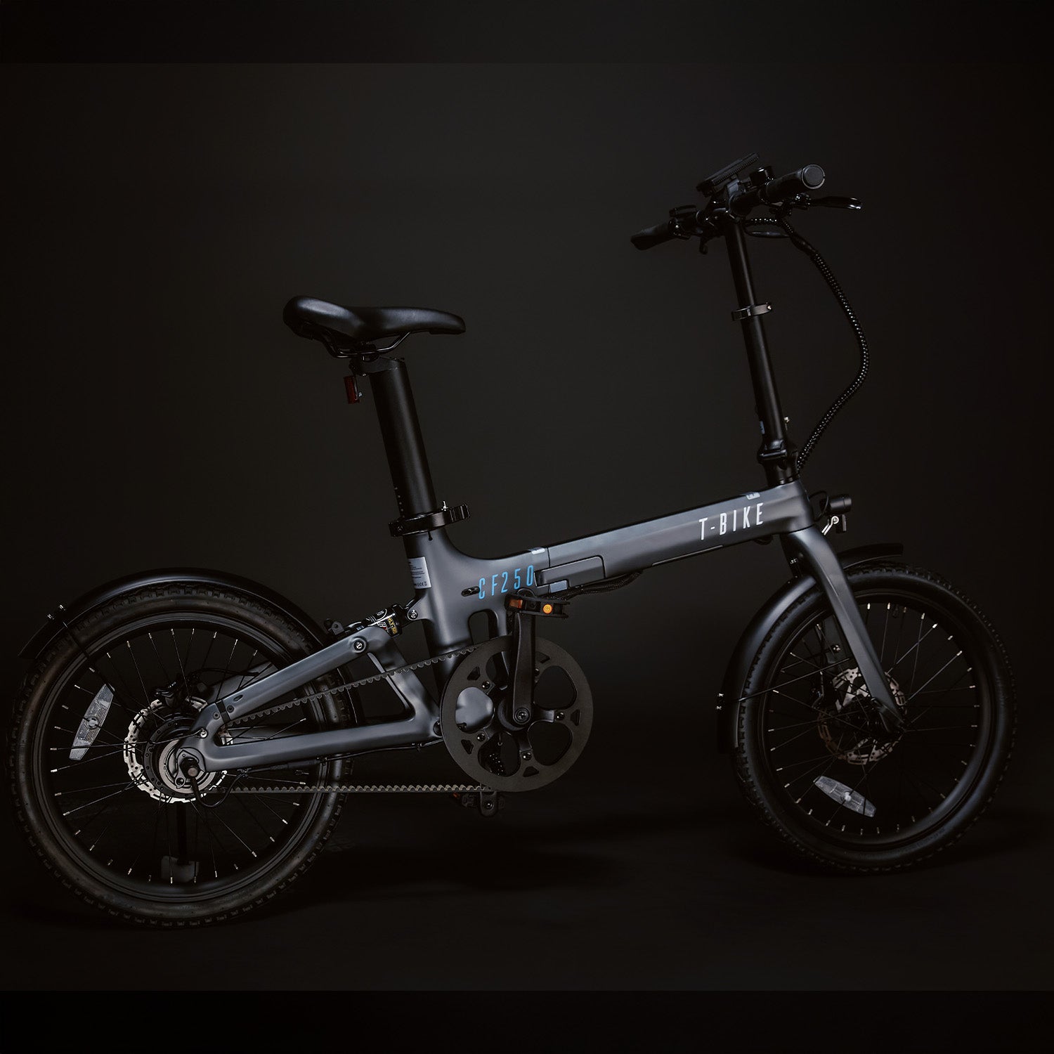 CF250 Opvouwbare Elektrische Fiets – Zwart